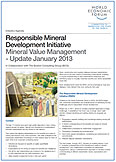 WEF: Инициатива по социальной ответственности добывающей отрасли при Управлении стоимостью на горнодобывающих предприятиях в 2013 г.