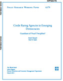 Всемирный банк: Кредитные рейтинговые агентства как хранители фискальной дисциплины